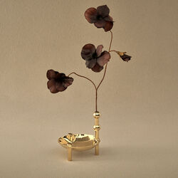 Stoff Nagel vase, messing, STOFF Nagel