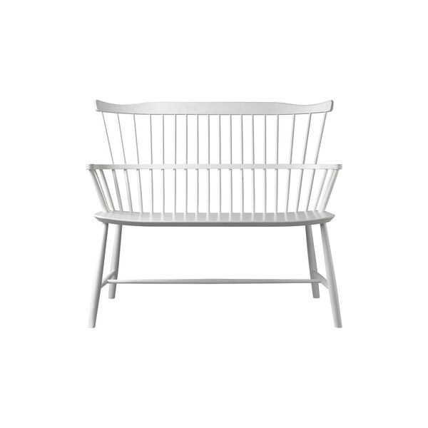 J52D benk, hvit, FDB M&oslash;bler