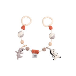 Teeny Toes Crochet Pram Chain, Sebra