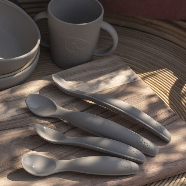 Silikon skjesett, jetty beige, Sebra