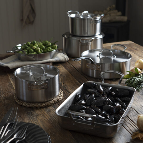 Gryte med lokk 5 l, rustfri, Samuel Groves