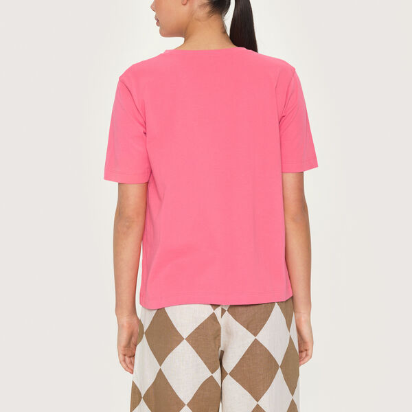 Osaka organic cotton t-shirt, cool coral, BITTE KAI RAND