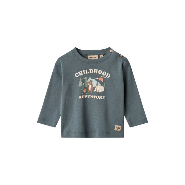 T-shirt L/S Ray, 1460 stormy weather, Wheat