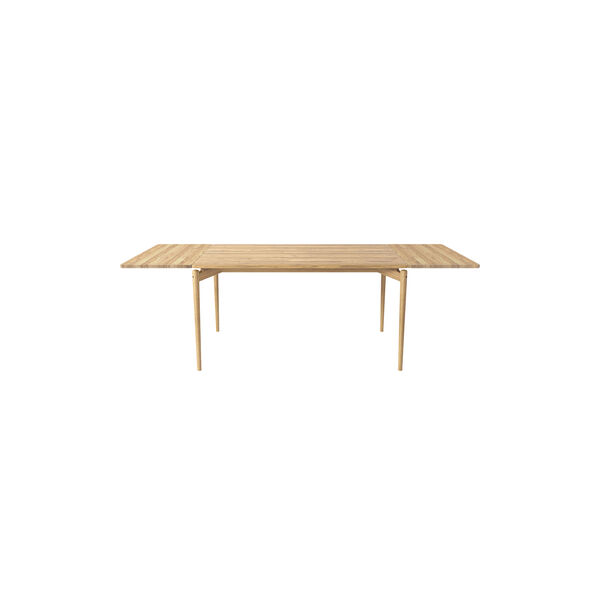 PURE Dining Table L140 incl. 2 Extension Leaves, white oiled oak, Bruunmunch Furniture