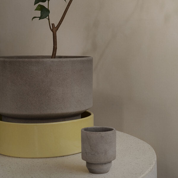 Hoff GLAZED underfat, pale yellow, Bergs Potter