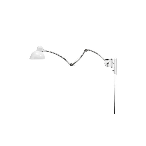 KAISER idell™ 6559-W Wall Lamp, white/chrome, Fritz Hansen