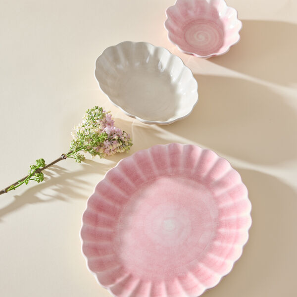 Oyster skål 18x16 cm, light pink, Mateus