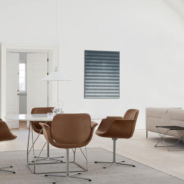 Flamingo Chair med fast understell, Cognac 95, Fredericia Furniture