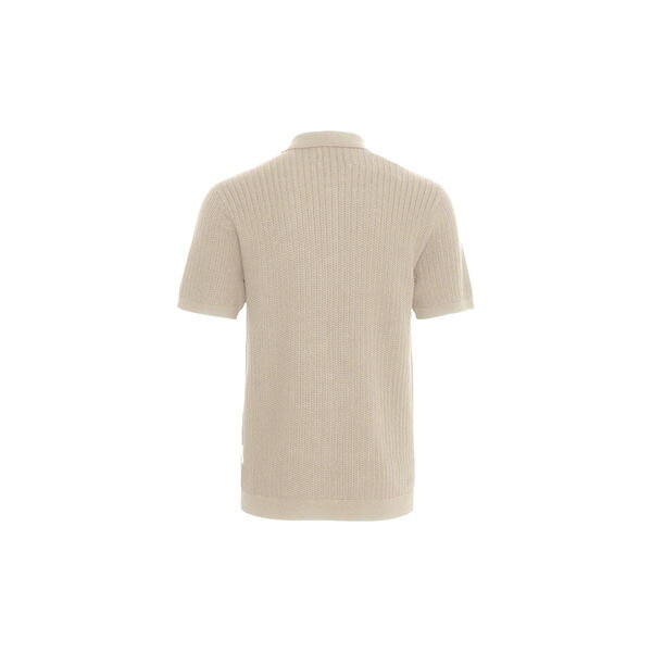 CFKARL Structured Knit Polo, plaza taupe, Casual Friday