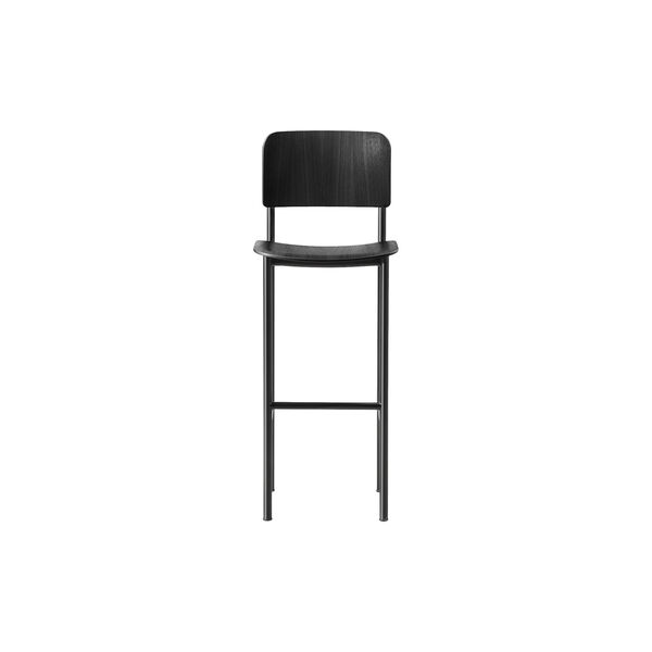 Plan Barstool, svart lakkert ash/svart, Fredericia Furniture