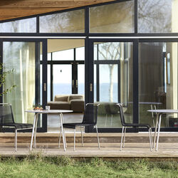 M20 Teiklgård hagestol, sort, FDB Møbler