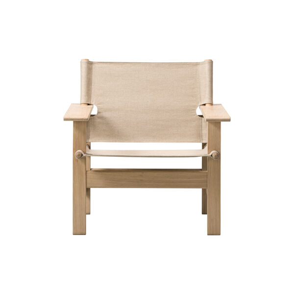 The Canvas Chair loungestol, såpebehandlet eik/kanvas The Canvas Chair loungestol, såpebehandlet eik/kanvas, Fredericia Furniture