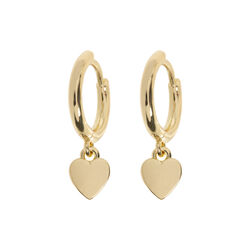 Sutton - Classic Heart Hoop øreringer , gull, timi of Sweden