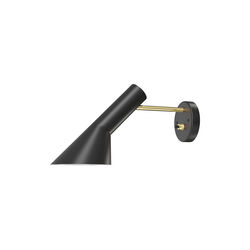 AJ vegglampe, brass/black, Louis Poulsen