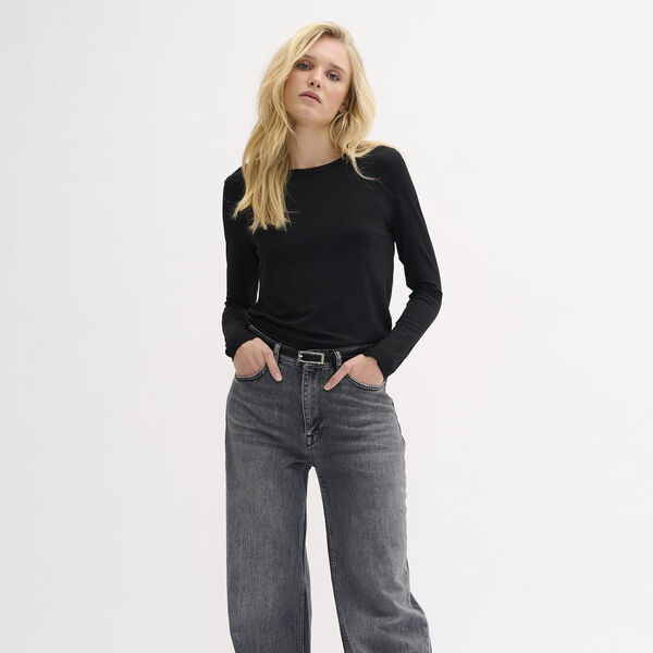 18 THE MODAL BLOUSE, black 18 THE MODAL BLOUSE, black, My Essential Wardrobe