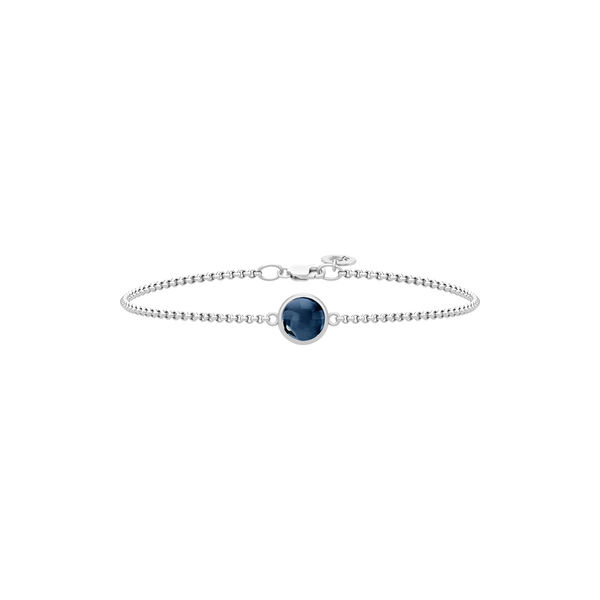 Primini Armb&aring;nd, silver/sapphire blue, Julie Sandlau