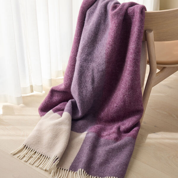 Layer pledd x Illums Bolighus, purple, Northern