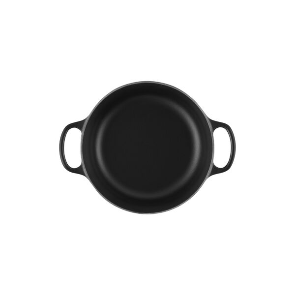 Signature st&oslash;pejern rund gryte &Oslash; 20 cm, matte black, Le Creuset