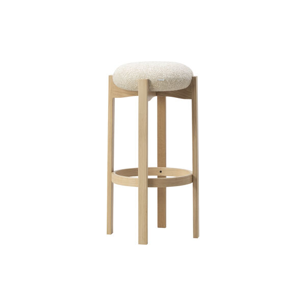 Pioneer Stool, lakkert eik/Zero 0001, Fredericia Furniture