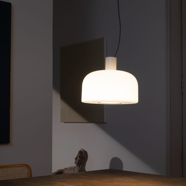 Bellhop Glass S2 Pendant, white, Flos