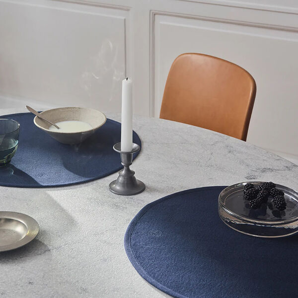 Herringbone spisebrikker, dark blue, Georg Jensen Damask