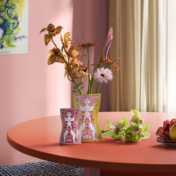 Nina Vase, pink/r&oslash;d, Bj&oslash;rn Wiinblad