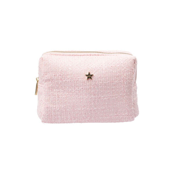 Tweed Make-Up Pouch Small, cotton candy, DARK department