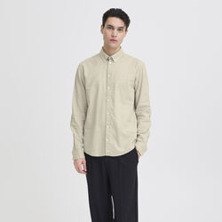 CFANTON BD LS Linen Mix, island fossil, Casual Friday