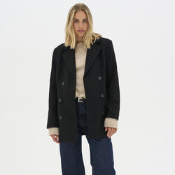 FrannieMW kort frakk, black, My Essential Wardrobe