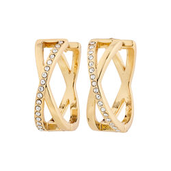 KIRA &oslash;reringer, gullbelagt, Pilgrim