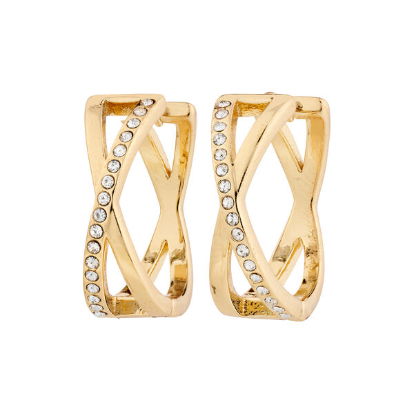 KIRA &oslash;reringer, gullbelagt, Pilgrim