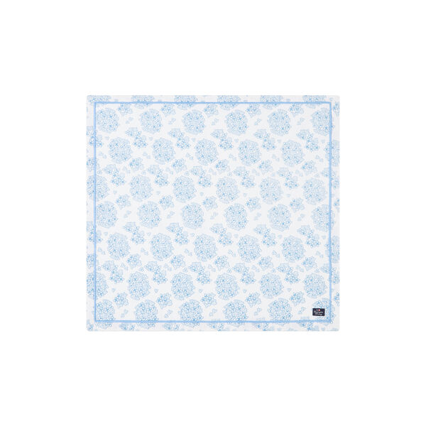 Floral Org. Cotton serviett, blue/white, Lexington