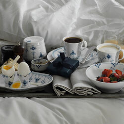 Bl&aring; Elements eggekopp, 2 stk., Royal Copenhagen