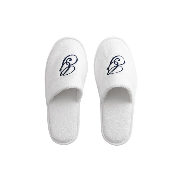 Embroidery slippers, white, Gant