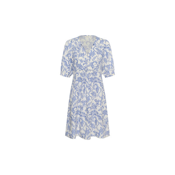 BenetePW Dress, blue dot paisley print, Part Two