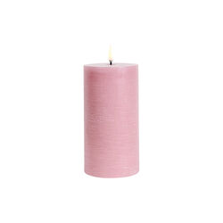 LED pillar candle, Dusty rose, Rustic, 7,8x15 cm LED pillar candle, Dusty rose, Rustic, 7,8x15 cm, Uyuni Lighting