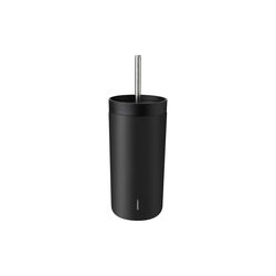 To Go Sip termokopp med suger&oslash;r, soft black, Stelton