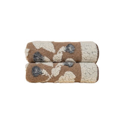 Melodia Grigio Boiled Wool pledd, beige/grey, Frati Home