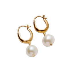 Pearl&nbsp;Blossom&nbsp;&Oslash;reringer, forgylt, Pernille Corydon Jewellery