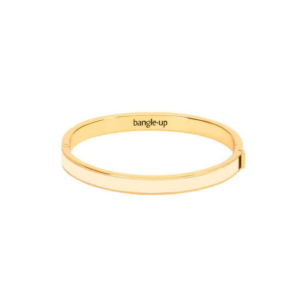 BANGLE armbånd 7 mm T2, white sand, bangle up
