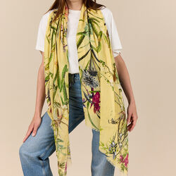 ASIAN GARDEN Skjerf, yellow, Bella Ballou