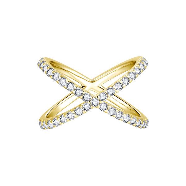 Ophelia Cross Ring, gold, Nila Noor