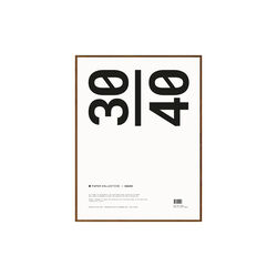 Ramme, mørk eik, Paper Collective