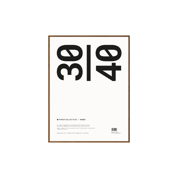 Ramme, mørk eik, Paper Collective