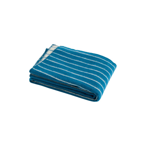 Outdoor Market Throw, blue with beige stripe, HAY