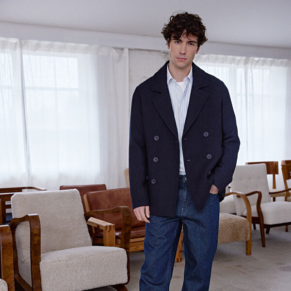 CFMETS Double Breasted Jacket, dark navy, Casual Friday