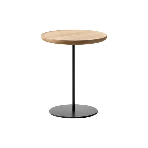 6751 Pal bord, eik/sort stål, Fredericia Furniture