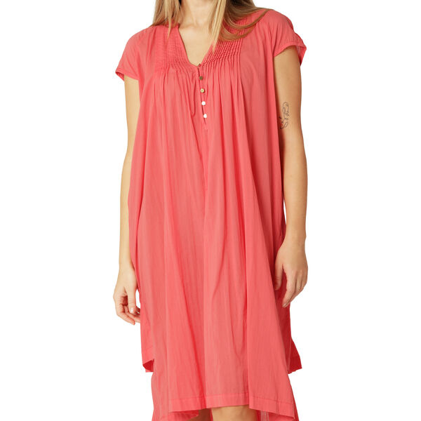 Short Sleeve Long Dress, spiced coral, Ilse Jacobsen Hornbæk