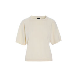 Kumo Cashmere Short-Sleeved Blouse, vanilla, BITTE KAI RAND