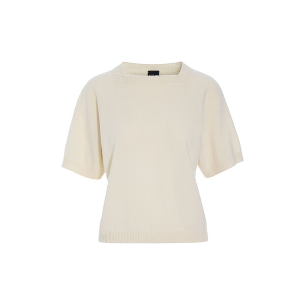 Kumo Cashmere Short-Sleeved Blouse, vanilla, BITTE KAI RAND
